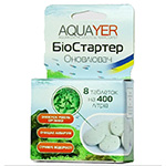 AQUAYER Биостартер восстановитель 8 табл. на 400 л воды